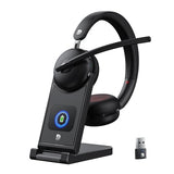 Dytole Wireless Headset with Mic for Work-Bluetooth 5.3 Headset with Microphone Noise Cancelling