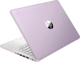 HP 14" LED Business &Student Laptop with 1-Year Office 365, 4GB RAM 640GB Storage (128GB UFS + 512GB SD Card), Intel Quad-Core N150 Processor, Windows 11 S, PLUSERA Earphones, Honey Lavender