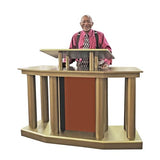 FixtureDisplays® 64 X 22.8 X 46" Large Church Pulpit, Deluxe Podium Lectern