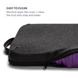 Purple Double Seat Cushion, Two-Sided Soft and Firm 2 Inch Gel Seat Cushion
