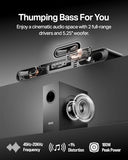 OXS S21 2.1 Channels Sound Bar with Subwoofer, Precision Sound with Deep Bass,240W Power, 3 EQ Modes, for Home Theater/Music/Game, for TV, PC, Xbox, PS4/5, Phone, Ultra Compact, Simple Setup, Black