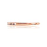 Oseew Custom gold Lab Grown Diamond Wedding Band For womens Stackable Bands and Wedding Rings Eternity Band Ring for women (rose gold)