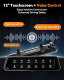 WOLFBOX G900 Tripro Bumper 3 Channel 4K Mirror Dash Cam,8MP STARVIS IMX678