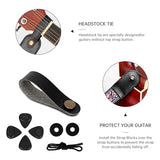 AODSK Guitar Strap Vintage Woven Adjustable,Crafted with Premium Cowhide Leather Ends & 2 Strap Locks, For Bass, Electric & Acoustic Guitars (Pink Paisley)