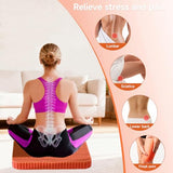 Wiesumirt Innovative Gel Seat Cushion for Long Sitting, Large and Thick, Seat Cushion for Back, Sciatica (Orange)