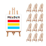 20 Inch Tabletop Easel: 12 Pack Beech Wood Easel for Painting - Display Table Top