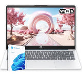 HP 14" Moonlight Blue Laptop with Office 365, AMD CPU, 4GB DDR5 RAM, 1.1TB Storage (128GB SSD and 1TB OneDrive