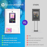 HP Sprocket Photo Booth Machine Instant Color Photo Printer