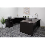 Scranton & Co 71" U-Shaped Executive Desk with 2 File Pedestals