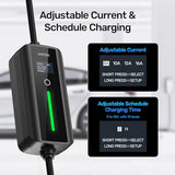 Unitek Level 1 & 2 Tesla Wall Charger - Portable EV Charger for All Tesla, 16Amp 3.5KW 240V Mobile Charger Connector for Tesla, EV for ModelY/3/S/X