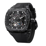 TSAR BOMBA Mens Automatic Watches Luxury Skeleton Mechanical Wristwatch for Men