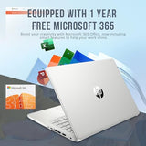 HP Stream 14" HD BrightView Laptop, Intel Processor N150, 16GB RAM, 416GB Storage (128GB eMMC + 288GB Docking Station Set