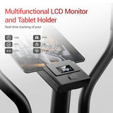 CURSOR Elliptical Exercise Machine, Elliptical Machine for Home with Hyper-Quiet Magnetic Driving System,8 Levels Resistance, Compact Elliptical with 12IN Stride & LCD Monitor, 330LBS Weight Capacity