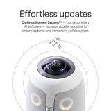 Owl Labs Meeting Owl 3 - 360° 1080p HD Conference Room Camera, AI-Driven Speaker-Tracking, 18-Foot Mic Pickup - Certified for Microsoft Teams