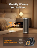 DREO Space Heater for Bathroom and Indoor, 70°Oscillating, 5 Modes, Remote for Home Bedroom, 12H Timer, with ALCI Safety Plug
