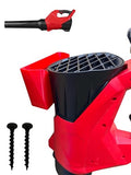 Leaf Blower Wall Mount for Milwaukee M18 Fuel - Compatible with 3017-20 & 3017-21 - Leaf Blower Wall Mount Holder Bracket for Garage Storage  (Red)