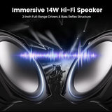Computer Speakers with Bluetooth 5.4, 14W Bass Reflex Stereo PC Speakers with 15° Tilted Design