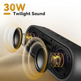 Tribit Portable Bluetooth Speaker XSound Plus 2, Wireless Speaker 30W with XBass, IPX7 Waterproof, 24-Hour Playtime, Stereo Sound, Built-in Mic, Bluetooth 5.3 for Party, Car, Travel