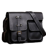 Men's Vintage Crossbody Bag Genuine Leather Casual Shoulder Retro Messenger Bag