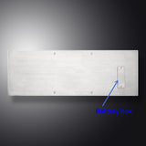 2.4 GHz Wireless Industrial Stainless Steel Waterproof Metal Keyboard with Integrated Touchpad