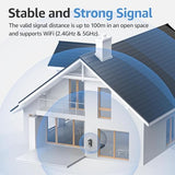 Wireless Smart Video Doorbell System,7" Touchscreen Display,1080P Video Doorbell Camera with Motion Detection