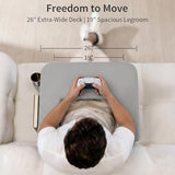 Soft Lap Desk Pillow for Laptop,Ultimate Lap Pillow with Cup Holder Pocket,Comfort Laptop Lap Desk for Bed