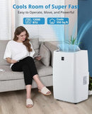Portable Air Conditioners, 12,000 BTU Room AC Unit Portable With 4 Modes, Remote Controller,Up to 550 Sq.Ft, White