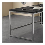 zhongxlla Standing Desk, Modern Home Office Desk with Stainless Steel Frame