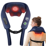 Neck and Shoulder Massager with Heat, Cordless Back and Neck Massager for Pain Relief, Upgraded Graphene Heating, 4D Shiatsu Deep Kneading for Shoulder, Back & Leg, Portable Gift for Dad, Mom & Friend