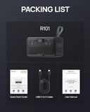 2026 Portable Power Station 28000mAh LiFePO4 Battery, Solar Power Bank with AC Outlet 100W/110V, USB-C PD Two-Way Fast Charging Small Generator for Laptop, Camping, Home, Office, TSA Approved