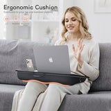 Lap Desk, Lap Desk with Cushion, Fits up to 17 inch Laptop, Pillow Designed, Portable Laptop Stand with Tray