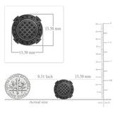 Dazzlingrock Cluster Studs Unisex Design Ladies Mens Real Diamond Earrings