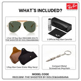 Ray-Ban x Dolce Gabbana Edition RB3138M SHOOTER Aviator Sunglass with Kit