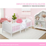 Evolur Barbie Rose Hutch/Bookcase – 7 Spacious Shelves for Toys, Books, and Keepsakes