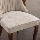 71" Kitchen Dining Table 5 Piece Set with Velvet Upholstered Chairs