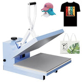 Fast Heating, Industrial Quality with Adjustable Pressure Industrial Digital Heat Press Machine Sublimation for T-Shirt, Light Blue