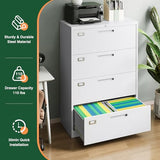 Metal Lateral Filing Cabinet Wide Office Organization Storage for Home Office Hanging Letter