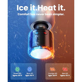 Pro Massage Gun with Heat and Cold Therapy, Mini Massager Gun Deep Tissue, Heated Professional Electric Back Massager for Athletes BOB AND BRAD