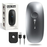 Canslab Ultrablade PRO Auto Stop Can Opener - Rechargeable Electric Can Opener for Kitchen for Seniors with Arthritis - One Touch Side Cut Opener, Smooth Edge, Handfree, Wall Mounted Small, Titanium