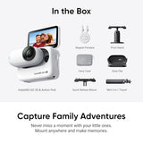Insta360 GO 3S - 128 GB Family Bundle White 4K Tiny Portable Vlogging Camera
