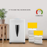 Minute Heavy-Duty Micro-Cut Paper Shredder, High-Security with CD/Credit Cards, 8-Sheet Shredding Capacity