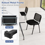 Giantex Set of 5 Office Guest Chair, Stackable Waiting Room Chair with Padded Seat