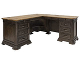 Martin Furniture IMSA684R-KIT Executve L-Desk & Return with Solid Wood Plank Tops