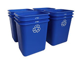 United Solutions 7 Gallon / 28 Quart Space Saving Recycling Bin, Fits Under Desk and Small, Narrow Spaces in Commercial
