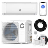 9000 BTU Mini Split AC w/Remote Control19 SEER2 Cools Up to 450 Sq. Ft,230 V Ductless Inverter Mini Split System w/0.75 Ton Heat Pump Pre-Charged & Installation Kit, Ultra-Quiet