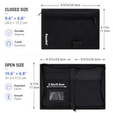 Car Registration and Insurance Card Holder, Glove Box Organizer Vehicle Document Wallet with Clear Compartments, Auto Document holder for Driver License, Car Insurance Vehicle Registration (Black)