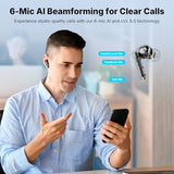 Qualcomm aptX Lossless, Dual Drivers, Translation Earbuds, Snapdragon Sound, 6 Mics AI Clear Calls, Hi-Res Sound