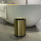 LEASYLIFE 12L/3Gal Antique Brass Bathroom Trash Can