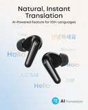 Soundcore P31i by Anker, Real-Time Adaptive Noise Cancelling, Hi-Res Sound, Translation Earbuds, 50H Playtime