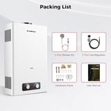 CAMPLUX 4.22 GPM Tankless Water Heater Propane, Propane Water Heater Outdoor, for Camping, Off Grid, Cabins, 110,000 BTU, BD422